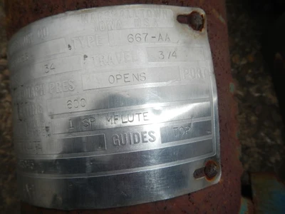 Fisher 1 1/2" 600 Class 316 Stainless Steel Control Valve