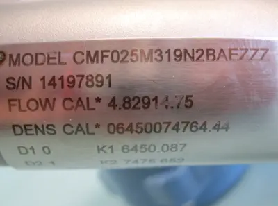 USED Micro Motion CMF025 M319N2BAEZZZ