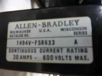 USED ALLEN BRADLEY 1494V-DS30 SER A