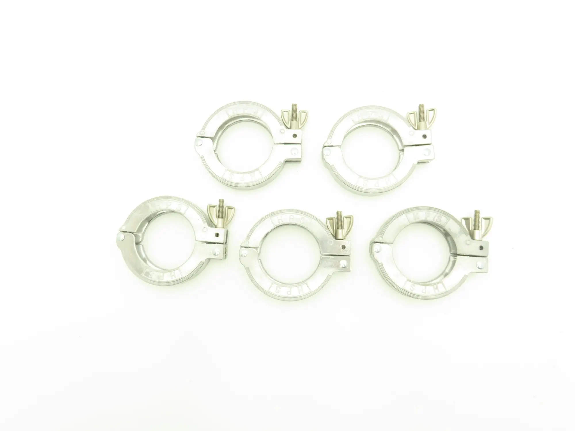 MKS Instruments 100312906 Aluminum Wing Nut Clamp NW 50 ISO-KF Flange Lot of 5