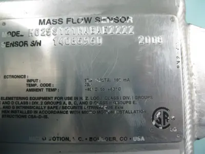 USED Micro Motion H025 S121NABAEZZZZ