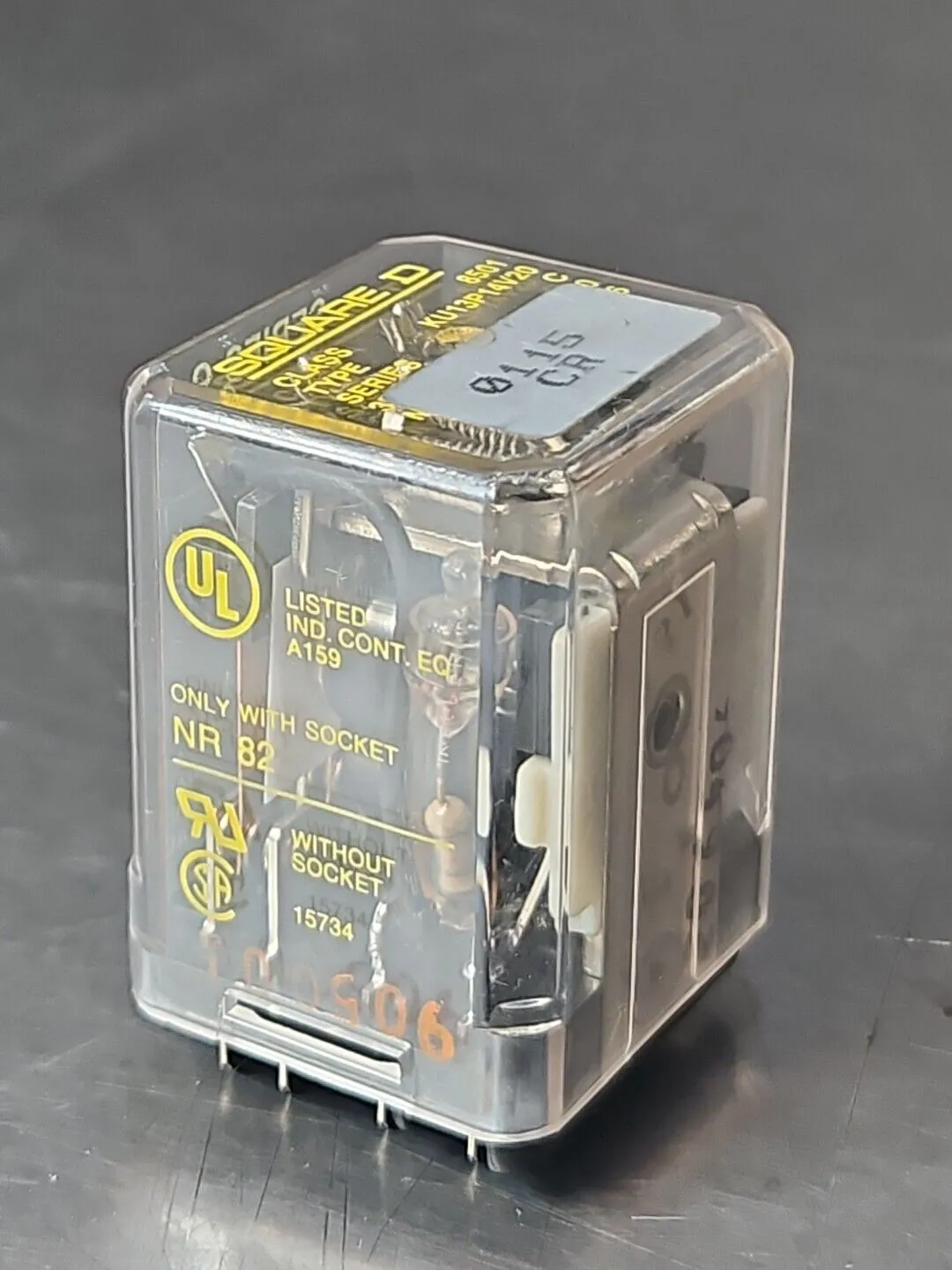 Square D KU13P14V20 Relay only with socket NR82 loc4C19
