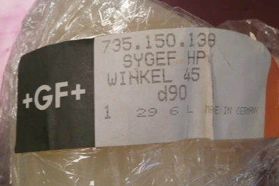 NEW George Fishcer George Fishcer  735.100.113 D90 ELBOW
