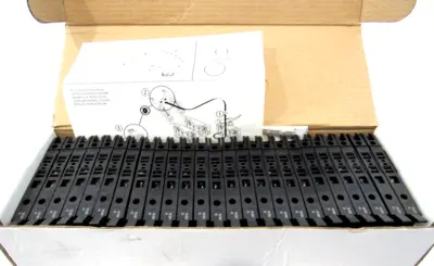 BOX OF 25 ALLEN BRADLEY 1492-H4 TERMINAL BLOCKS SER.E 1492H4 NEW SURPLUS