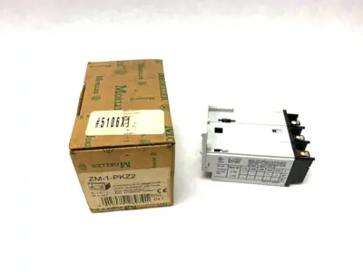 USED MOELLER ADJUSTABLE MOTOR PROTECTION TRIP BLOCK 0.6-1A, 8-14A