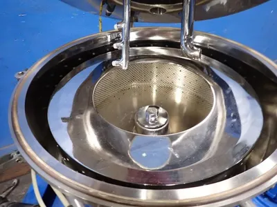 Sanborn 20 x 6 perforate basket sanitary centrifuge, 316SS.