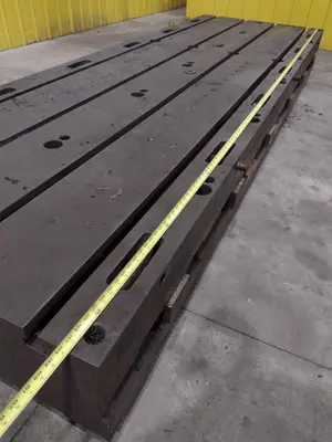12' X 4' X 14" T-SLOTTED FLOOR PLATE: STOCK #23498