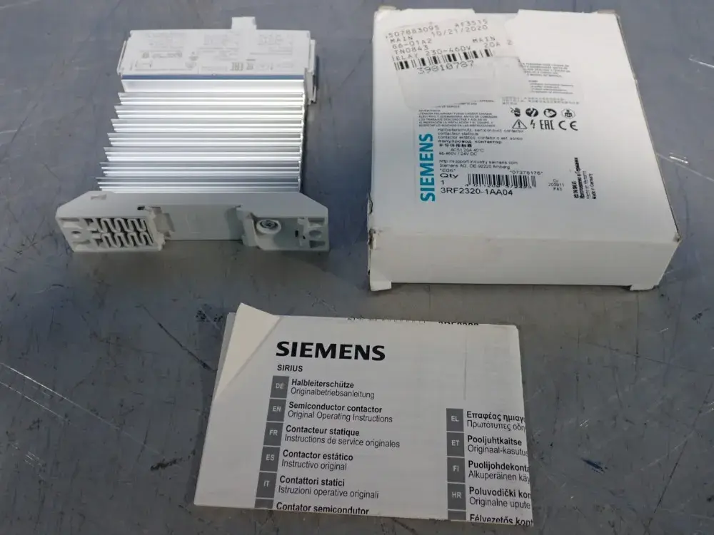 New | in-Stock SIEMENS 3RF23201AA04 PLC Contactors | HGR 24 #753052