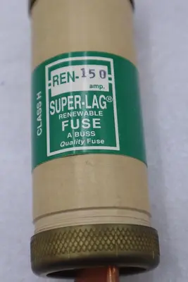 Bussman Cooper FUSE REN-150 SERIES 250 VAC 150 AMP 10 KA KNIFE BLADE STOCK 2100A