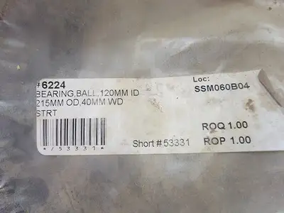 Deep Groove Ball Bearing 6224