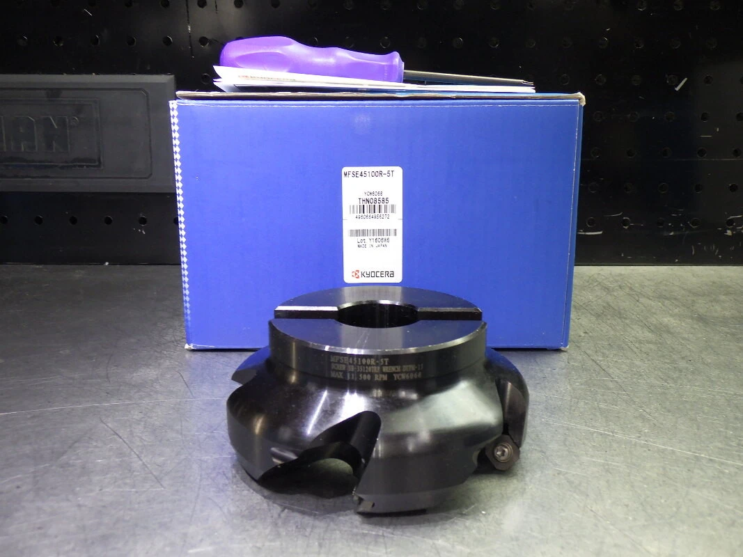 Kyocera 100mm Indexable Facemill 1.25" Arbor MFSE45100R-5T (LOC3016A)