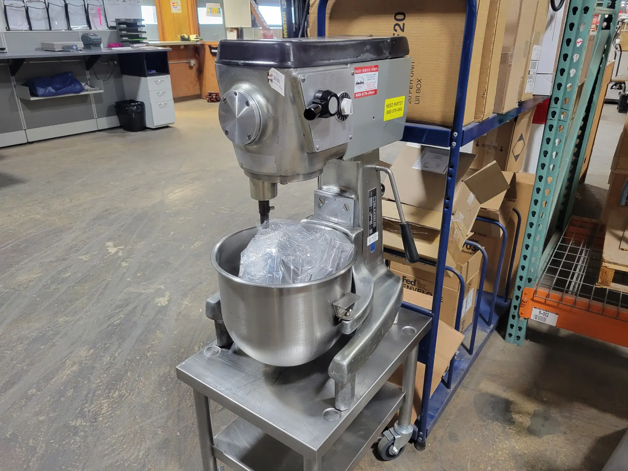 Used Blakeslee 20 QT, 1/2 hp Dough Mixer w/ Attachments
