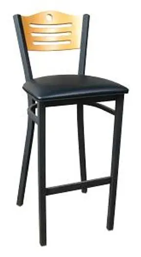 BAR HEIGHT BISTRO CHAIR WITH PADDED SEAT