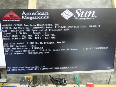 Sun Storage 7410 Fire X4440 Server Dual Opteron 2356 2.3Ghz 64GB RAM Rack Mount