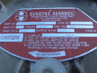 USED SUNDYNE GB01AB01DAH2C4A00A