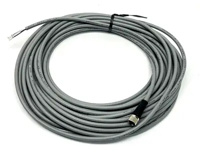 KM84R-PVC-10M | Adsens  Cable 4-Pin M8 Female Inline Grey 10M LOT OF 3 - New Other