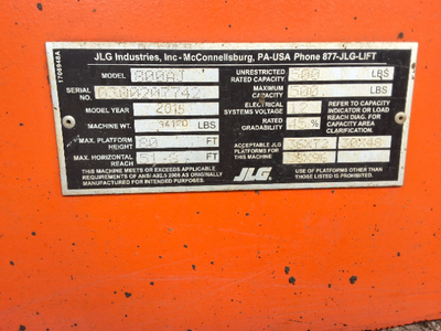 Used 2015 800AJ JLG Articulating Boom Lifts North Carolina US | Stack Equipment #1418801