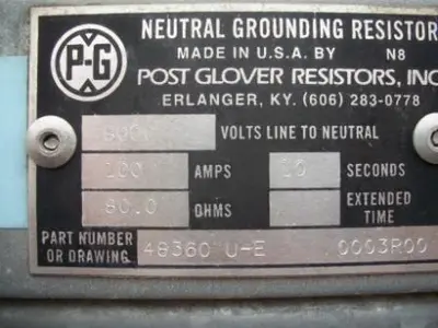 Used POST GLOVER 84360UE Resistors Texas US | Apollo Electric #1514332