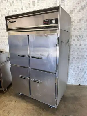 Used Victory Used Victory FA-2D-S7-HD Stainless 4 section Reach In Freezer - 115V Freezers Illinois US | Falcon Restaurant Supply #1373718