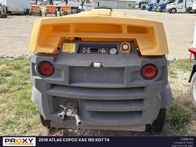 Used 2018 ATLAS COPCO XAS 185 KD7 T4 Air Compressors, Portable Texas US | Proxy Equipment #1385418