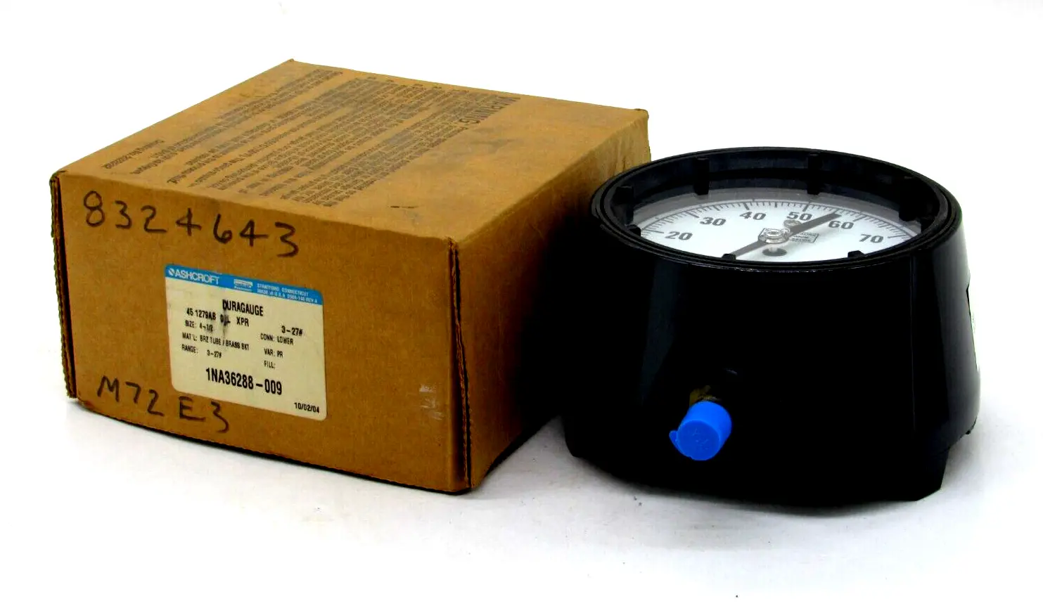 NEW ASHCROFT DURAGAUGE 250-1709A PRESSURE GAUGE 2501709A