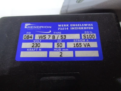 USED KENDRION WS 7B/53