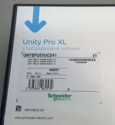 Schneider Electric UNYSPUEVUCD41 Unity Pro XL Single LIC - SN: 21092302999 3C