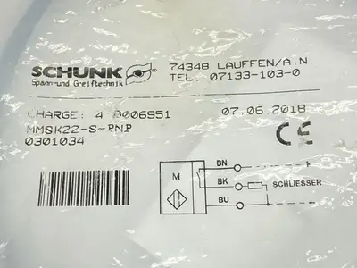 NEW SCHUNK MAGNETIC SWITCH SENSOR 0301034