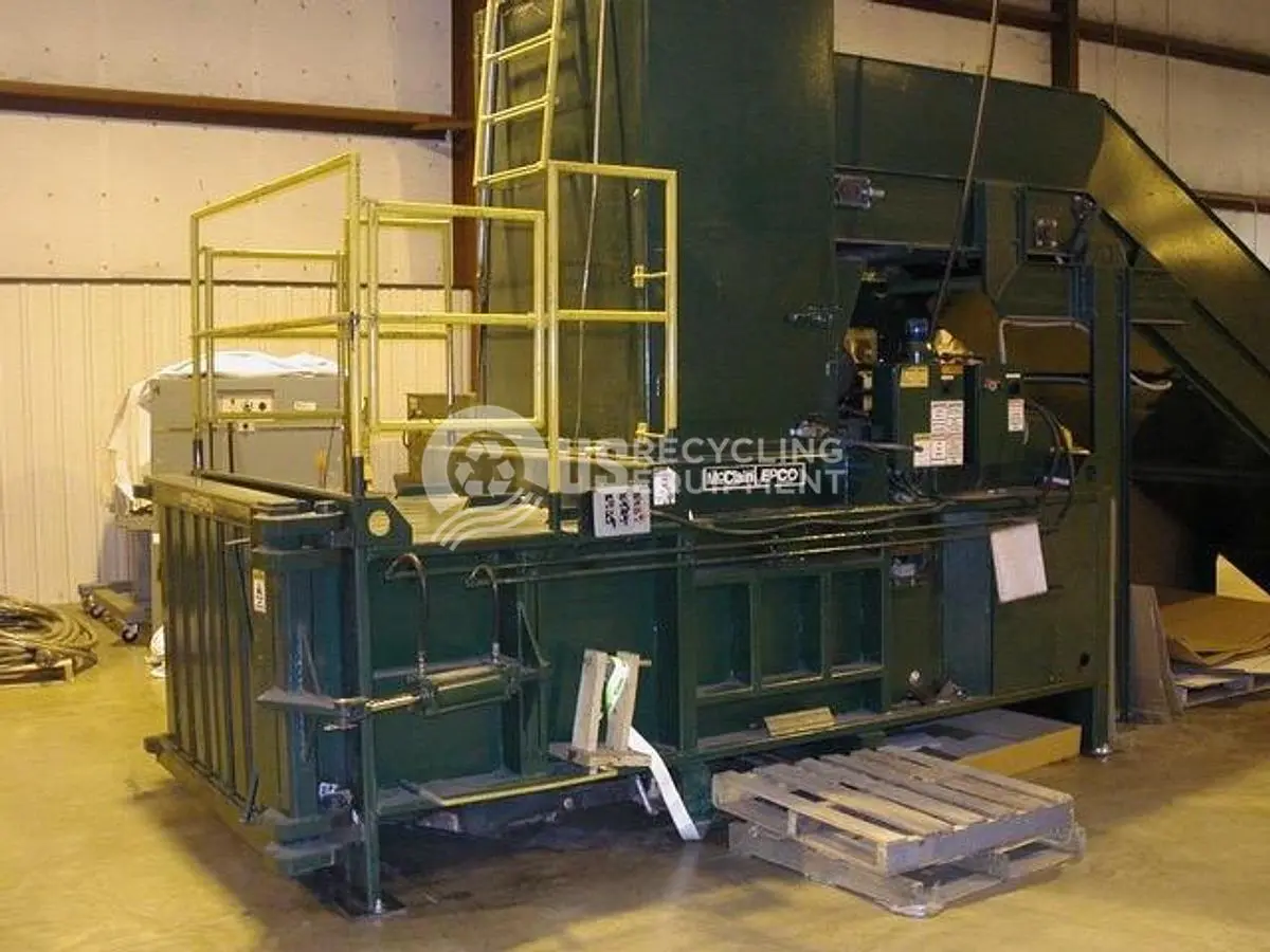 Used MCCLAIN ESP-111 CLOSED DOOR HORIZONTAL WITH CONVEYOR Balers Ontario CA | US Recycling Equipment #1244461