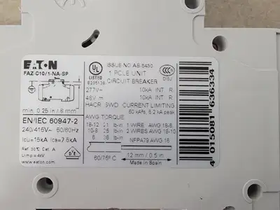 NEW EATON FAZ-C10/1-NA