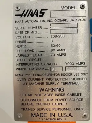 USED 2006 HAAS VM-2