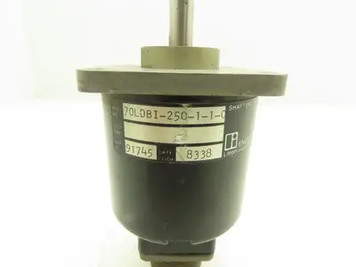 Litton 70LDBI-250-1-1-0 Rotary Encoder 3/8" Shaft 10 Pin Connector