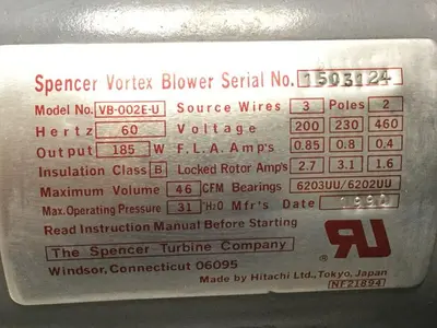 USED SPENCER VB-002E-U