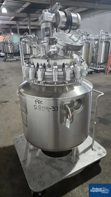 USED Pfaudler 30 Gal Pfaudler Glass Lined Reactor, 50/150#