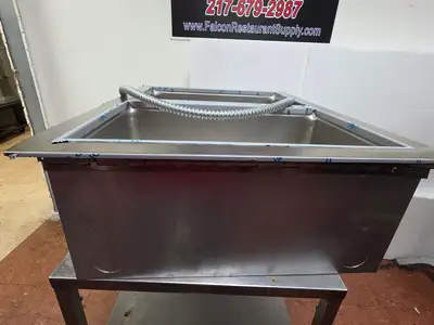 New | in-Stock Wells Unused Wells MOD200D 2 Pan Drop-In Hot Food Well with Drains - 208/240V Steam Tables (Food) Illinois US | Falcon Restaurant Supply #1378025