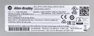 Used Allen-Bradley 2198H008ERS Automation Control (HMI) California US | Heavy Wall Consulting #1310660