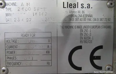 Used Lleal AME-2600 SF-H Double Sigma Extruder Kneader | 350 Gal Working | Vacuu