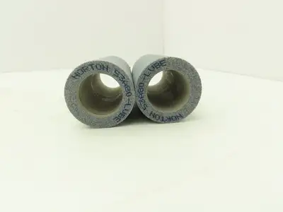 Norton GWBG806 Alundum Grinding Wheel 1.937" x 4.375 x 1-1/4" Lot of 10 Wheels