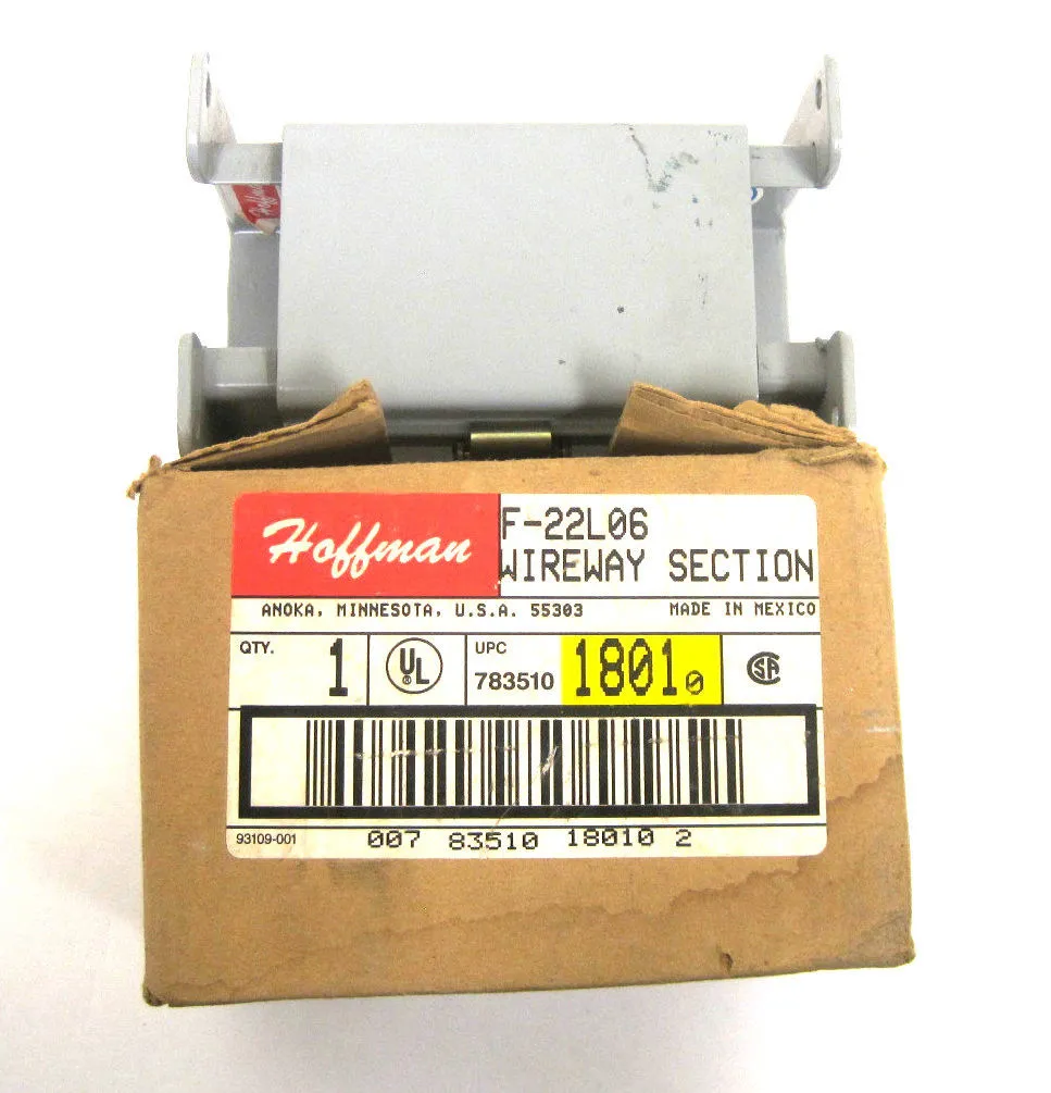 NEW HOFFMAN F-22L06 WIREWAY SECTION