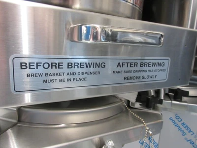 Automatic Coffee Brewer, Fetco #CBS-72A, High Volume Dual coffee brewer, open box