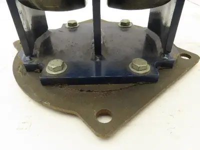 RWM Kingpinless 2-95 Swivel Plate 8"x3" Dual Caster Wheel Solid Urethane 5000Lb