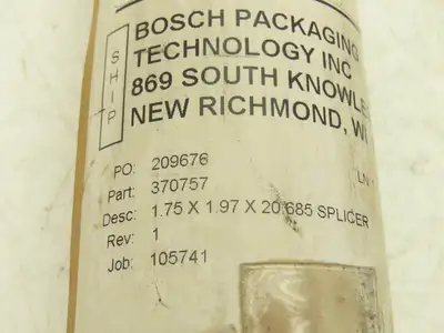 Bosch Packaging Technology 100504 Roller 1.75" x 1.97" x 20.65" Splicer Coldseal