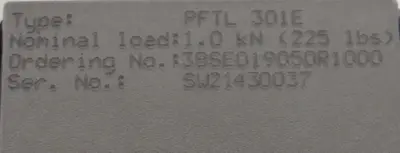 NEW ABB PFTL-301E LOAD CELL 1.0 KN 3BSE019050R1000 PFTL301E