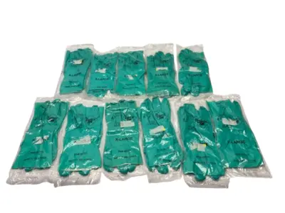 N/A | Industrial Chemical Work Gloves Nitrile X Large LOT OF 11 - New – Open box