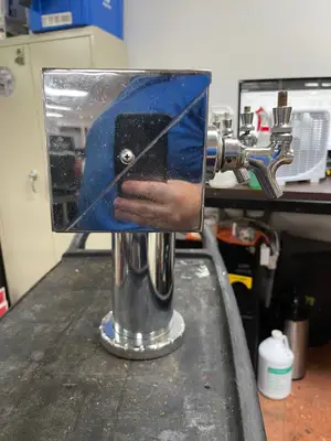 Used Falcon Restaurant Supply Used "T" Style Pedestal Draft Beer Tower Dispenser 4 Tap Beer Equipment Illinois US | Falcon Restaurant Supply #1376109