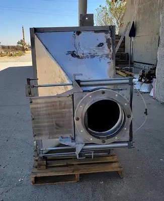 Hopper, 50 CF, S/st, 51" x 30" x 72", Cone Bottom, B #S744199