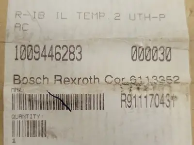 New | in-Stock REXROTH R911170431 Parts (Hydraulics and Pneumatics) British Columbia CA | Lenmark #258005