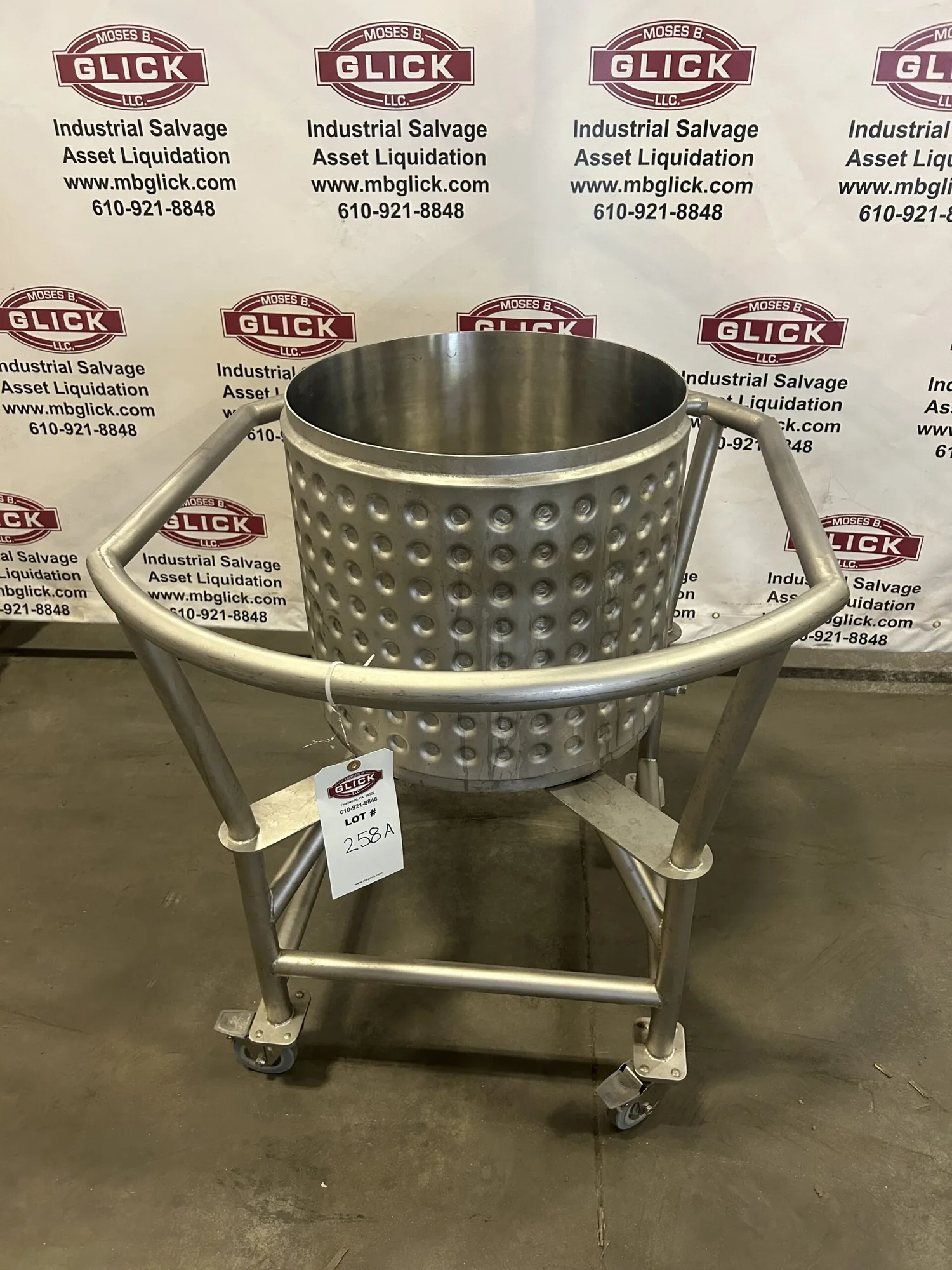Levtech ATMI Stainless Steel 100L Jacketed Portable LevMixer Bag Mixing Tank