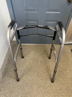 Medline Folding Lightweight Walker with 350 lb Weight Capacity