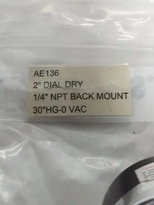Used GAST AE136 Vacuum Gauges / Controllers Ohio US | Surplus Asset Holdings #1265642